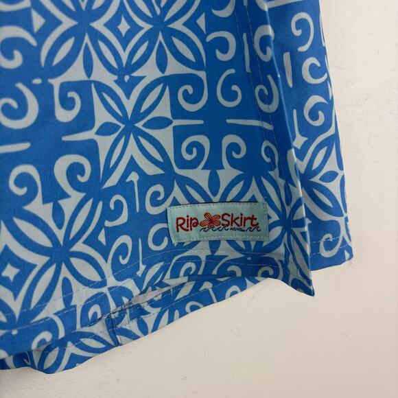 Ripskirt Hawaii Wrap Skirt White Ulupua Print- Sz M - Picture 4 of 7